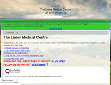Tablet Screenshot of limesmedicalcentre.co.uk